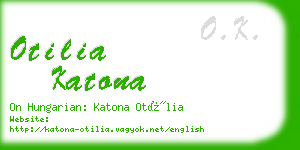 otilia katona business card